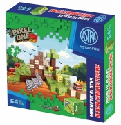 Zestaw klocków magnetycznych AstraFun Pixel One Farma - 64 el.
